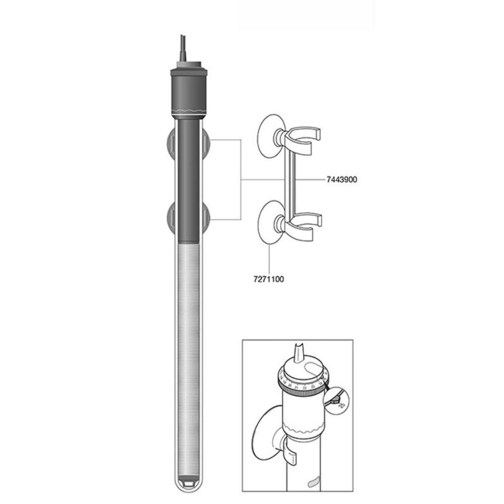 Eheim-Jager ThermoControl -  Riscaldatore Wattaggio Riscaldatori e lampade terrario: 75W