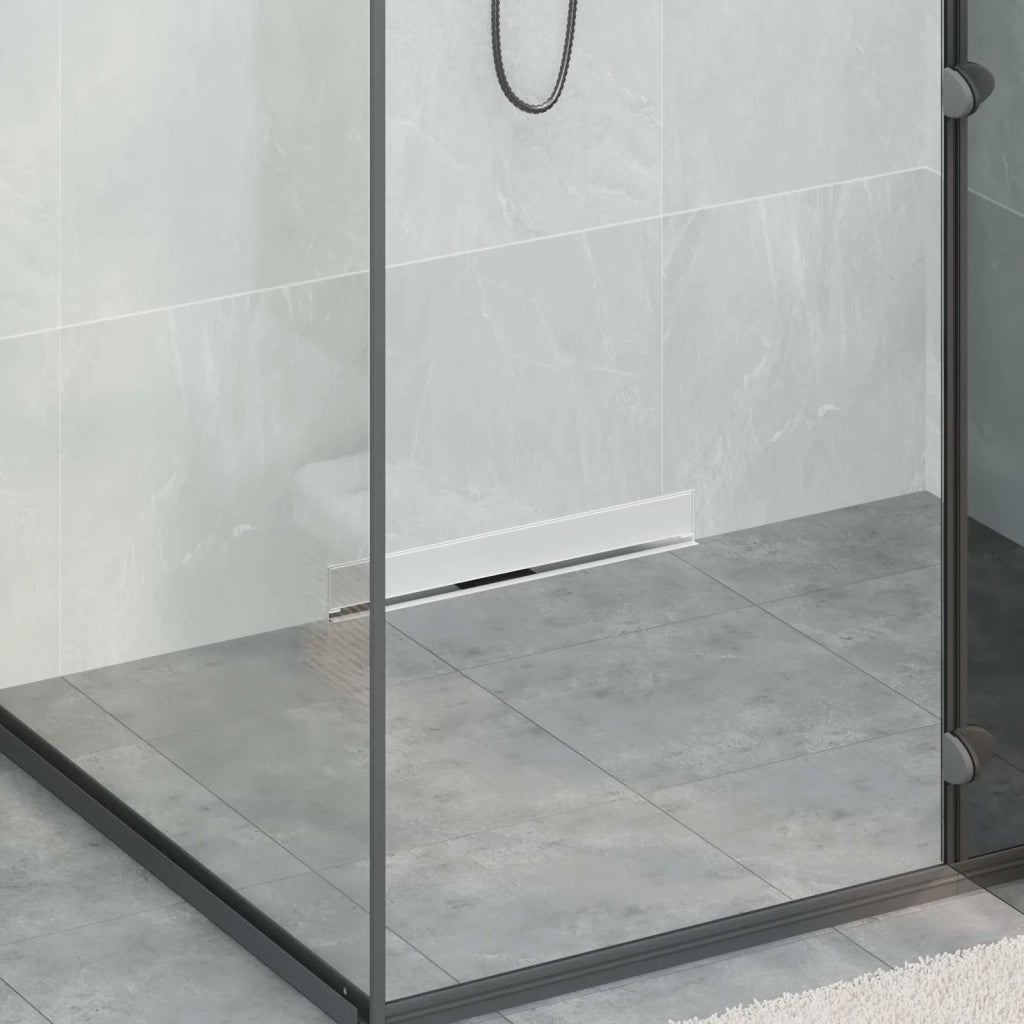 Scarico Doccia da Parete Argento 50 cm Acciaio Inox 304 42015991