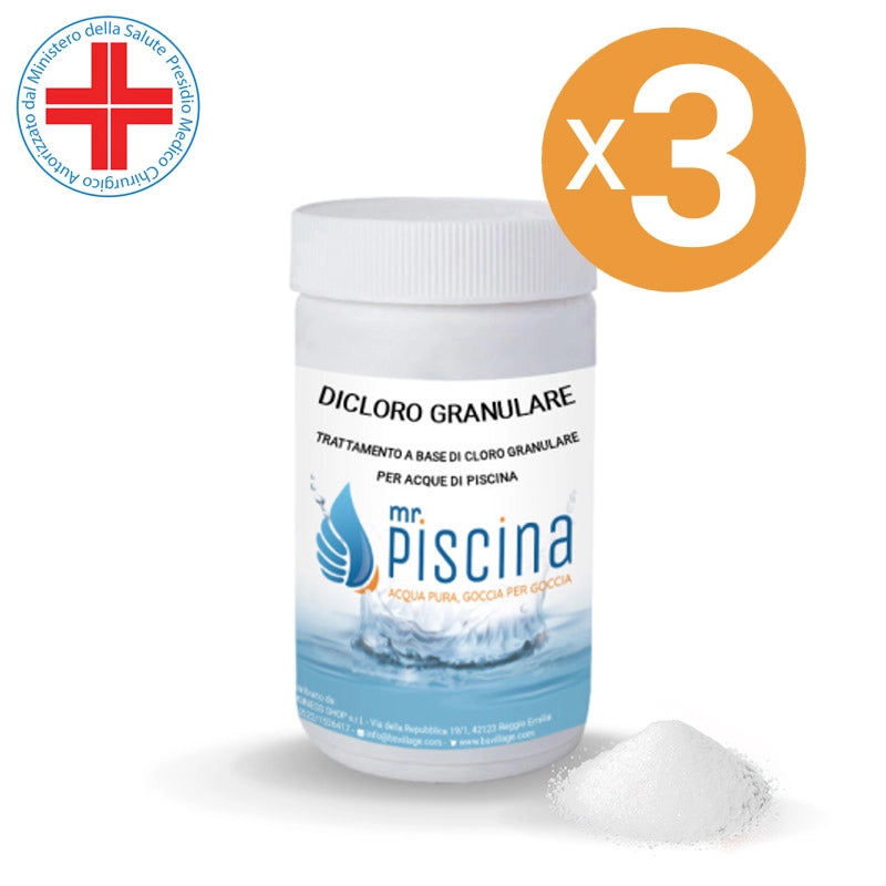 Dicloro Granulare, 3 Confezioni Da 1 Kg