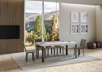 Tavolo Allungabile 180-284x90x77 cm Linea Bianco Frassino