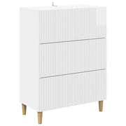 Mobile con Cassetti Bianco Lucido 66 x 34,5 x 90 cm
