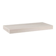 Mensola da Muro, Mensola Tamburata, Scaffale Legno, Mensola da Parete, Walnut White, 50x23x3,8 cm - Minerva