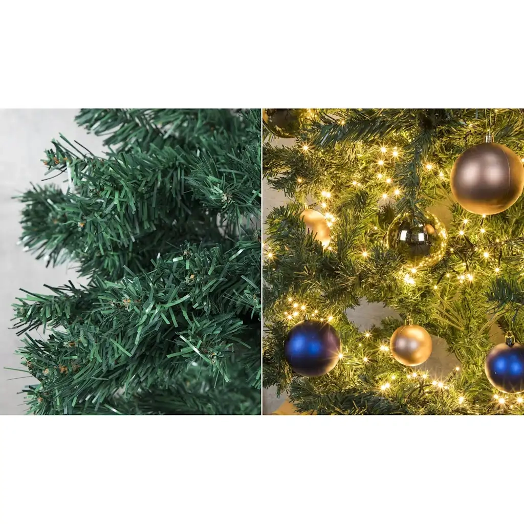 HI Albero di Natale con Supporto in Metallo Verde 180 cm 438382