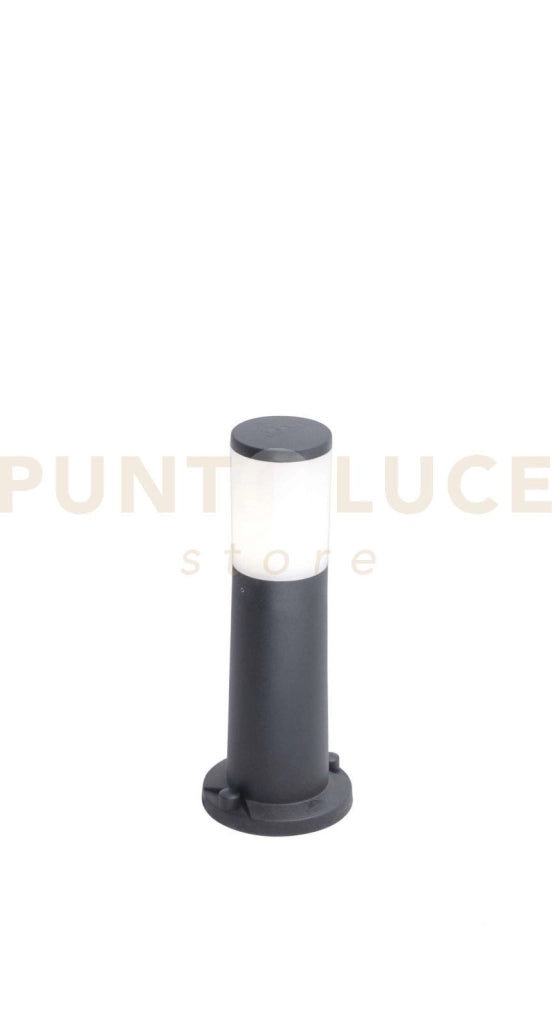 LOANO PALO 40 CM 1 LUCE NERO IP55 ATTACCO E27 LAMPADINA INCLUSA