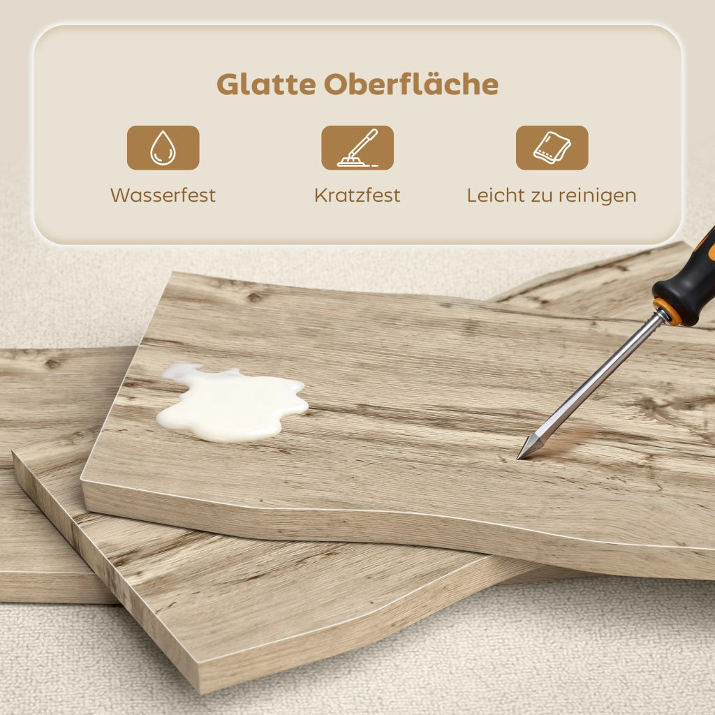 Tavolino da salotto con gambe in acciaio ¨C zephmum ¨C 100x50x45 cm effetto quercia e nero