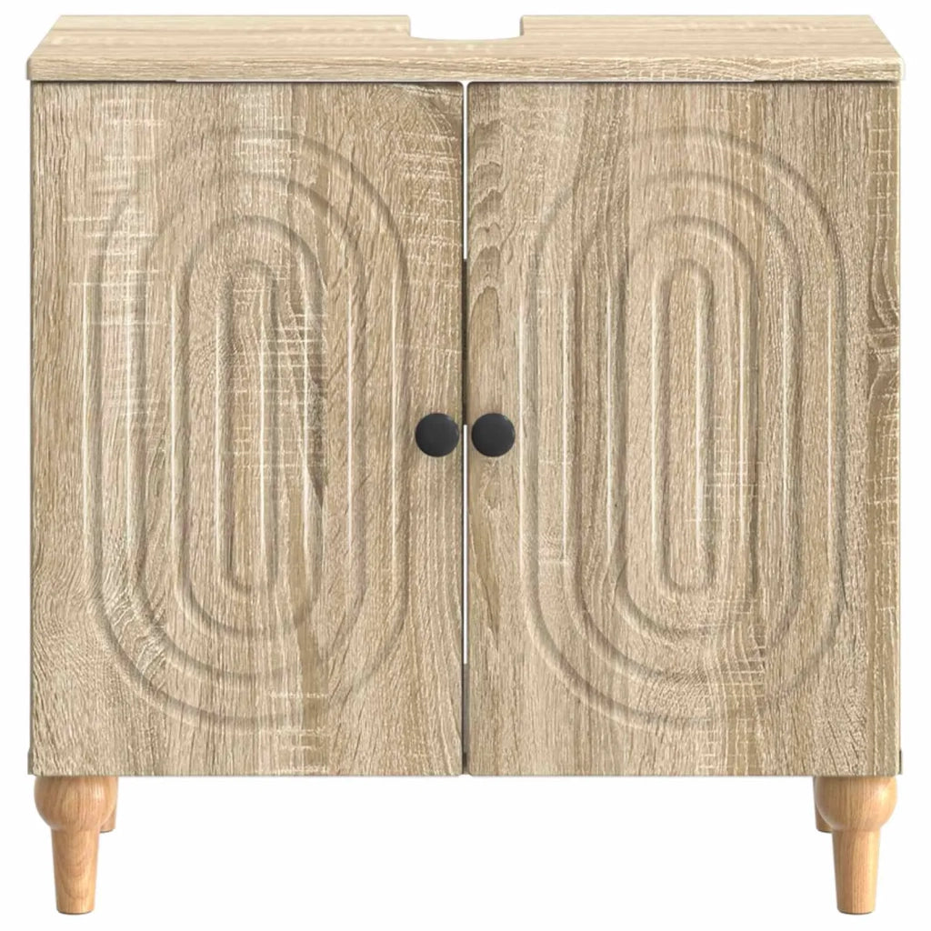 Armadio per Lavabo da Bagno ALKMAAR Rovere Sonoma 896127