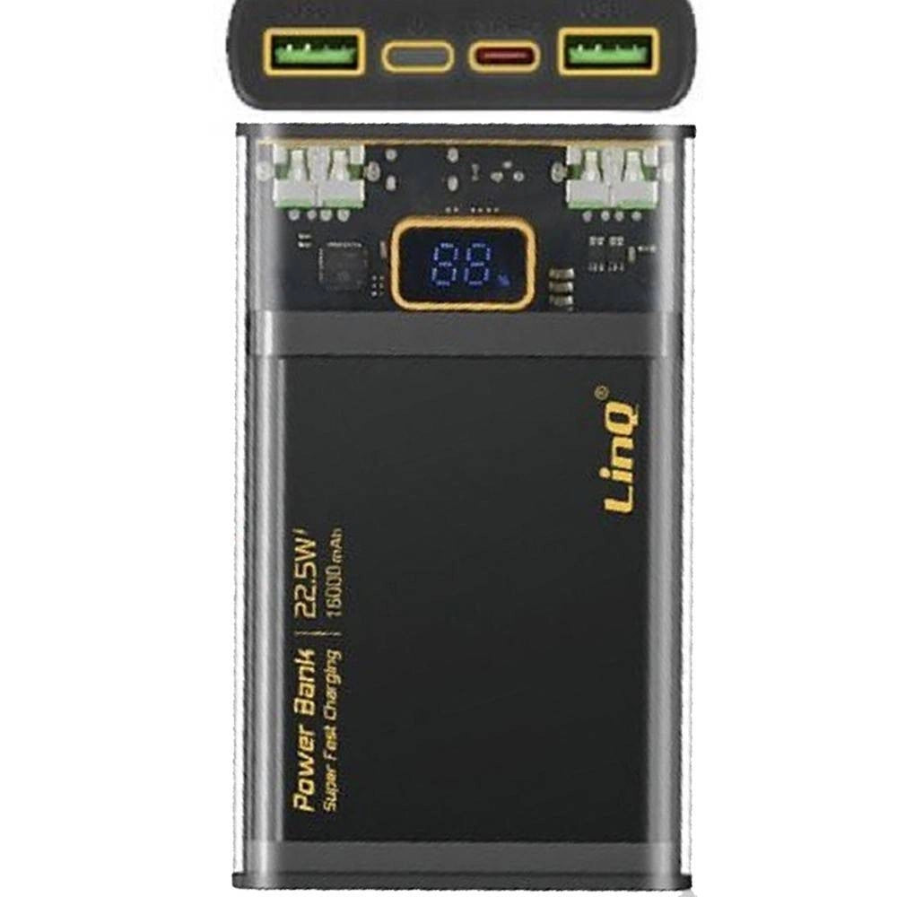 Trade Shop - Power Bank 16000mah Qc 22.5w + Pd 22.5w Super Fast Charge Caricabatterie Tm16002 -