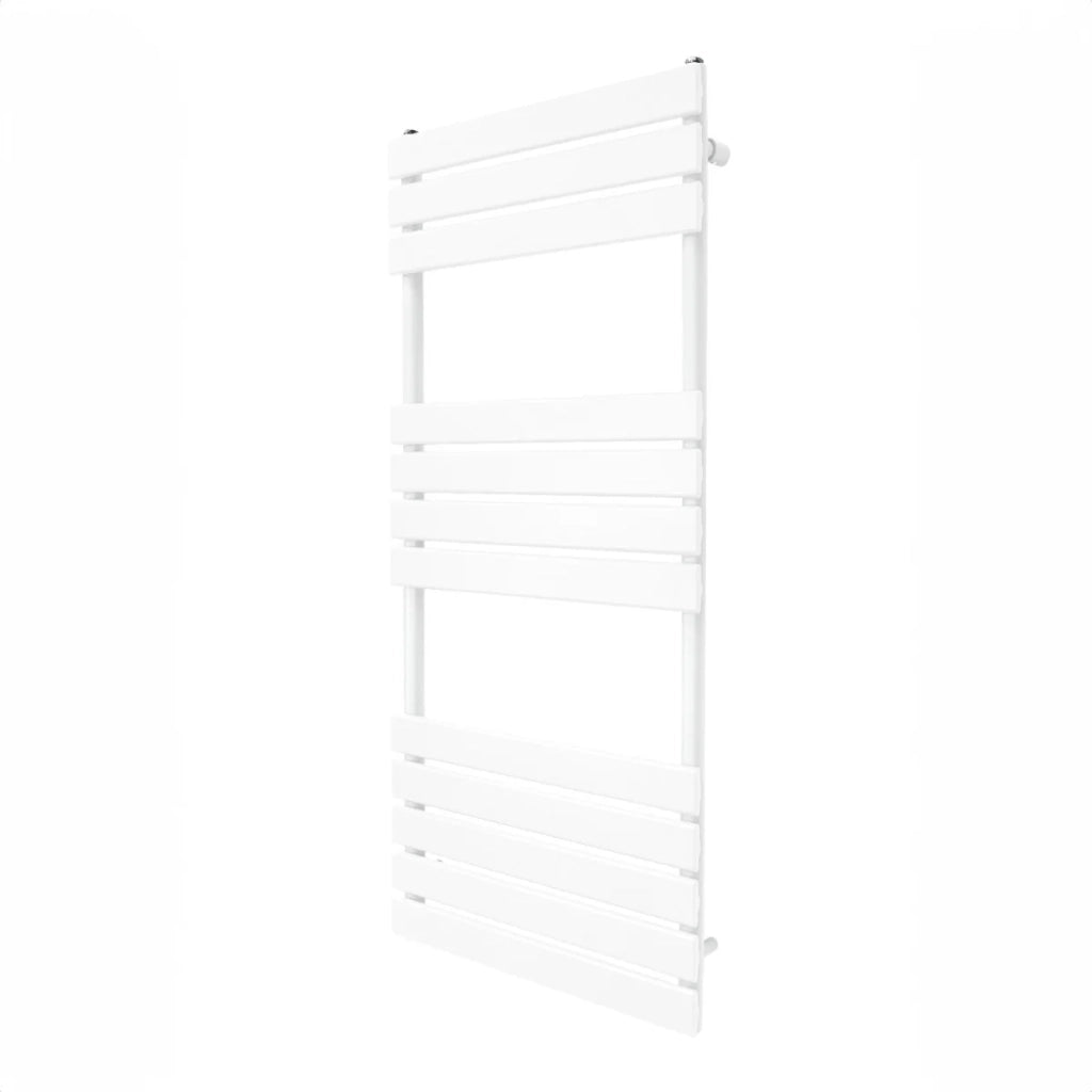 Radiatore per asciugamani design a pannello piatto 1200 x 500 mm per bagno ad incasso  Bianco