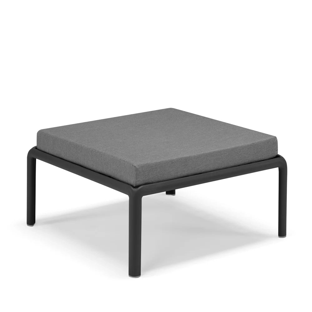 Set da giardino modulare CAPRI in polipropilene Grigio, un divano due posti, due poltrone, un tavolino, resistente ai raggi UV, tessuto idorepellente, adatto per verande, giardini, terrazze