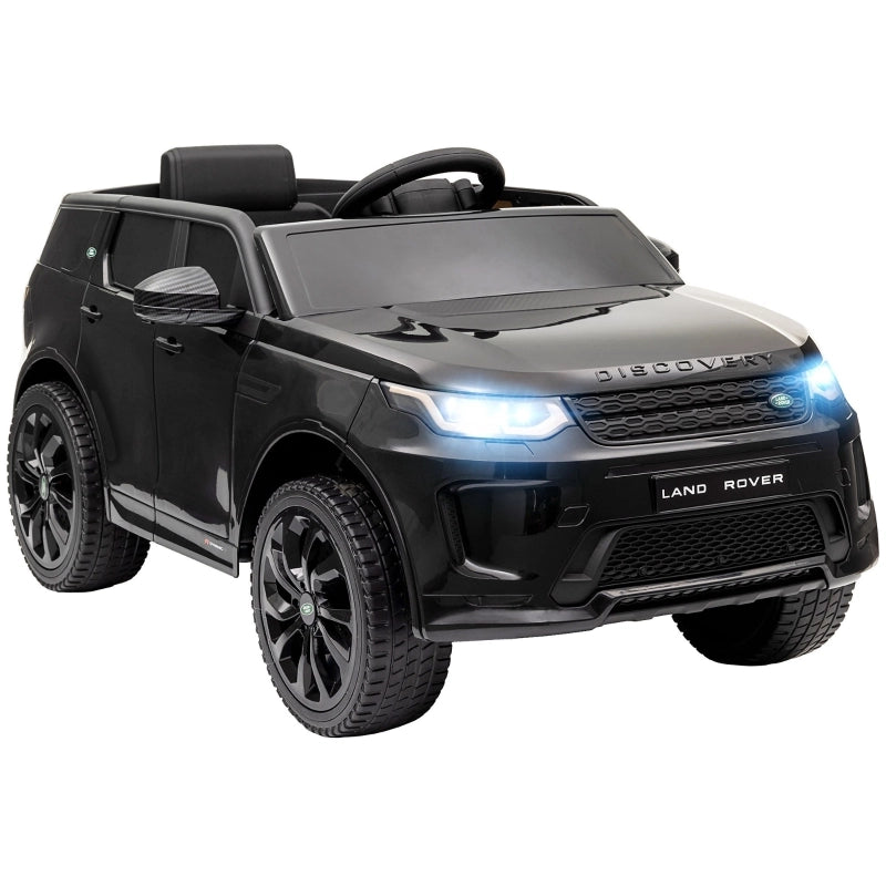 Auto elettrica per bambini, veicolo per bambini 12V con telecomando, luci a LED, musica e clacson, 3-6 anni, nero