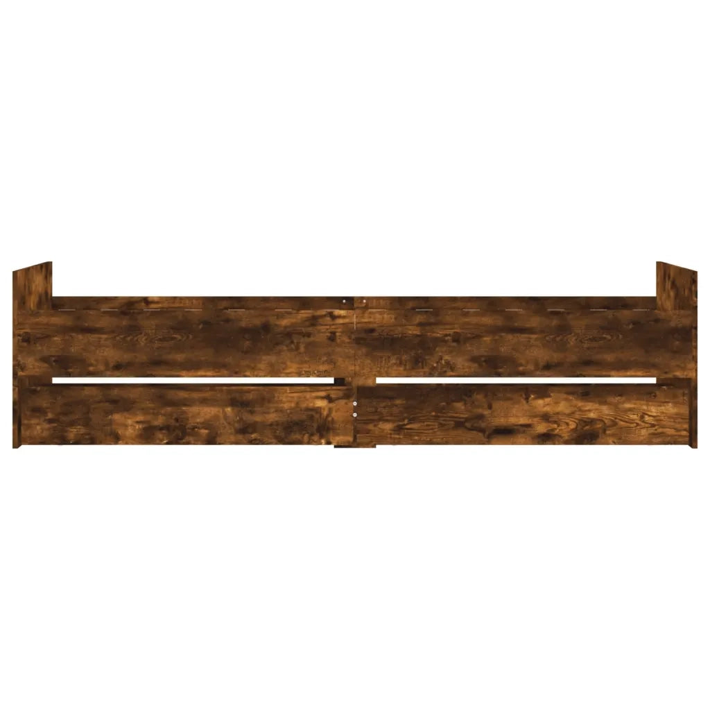 Giroletto con Cassetti Rovere Fumo 90x190 cm