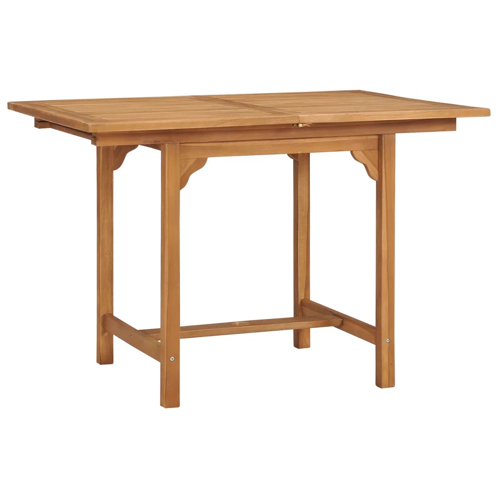 Tavolo da Giardino Estensibile (110-160)x80x75 cm Massello Teak cod mxl 41811