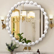 Specchio Sferico a Sfera di 50 cm - Decorazione per Parete - Cintura Metallica Sferica - Adatto per Bagno/Camera da Letto - Appeso - Specchio per Parete