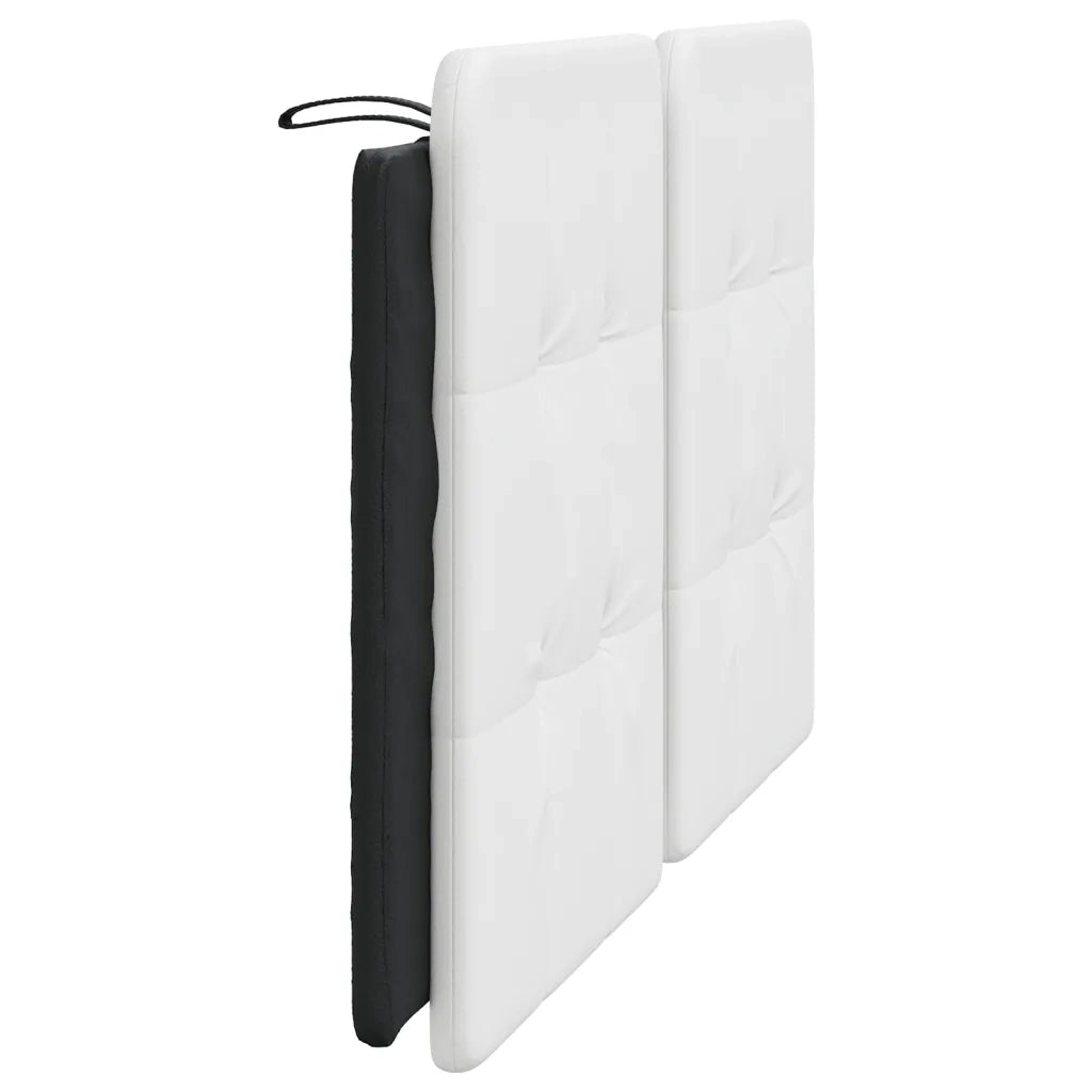 Cuscino Testiera Zadar Bianco e Nero 160 cm in Similpelle CFW4814410