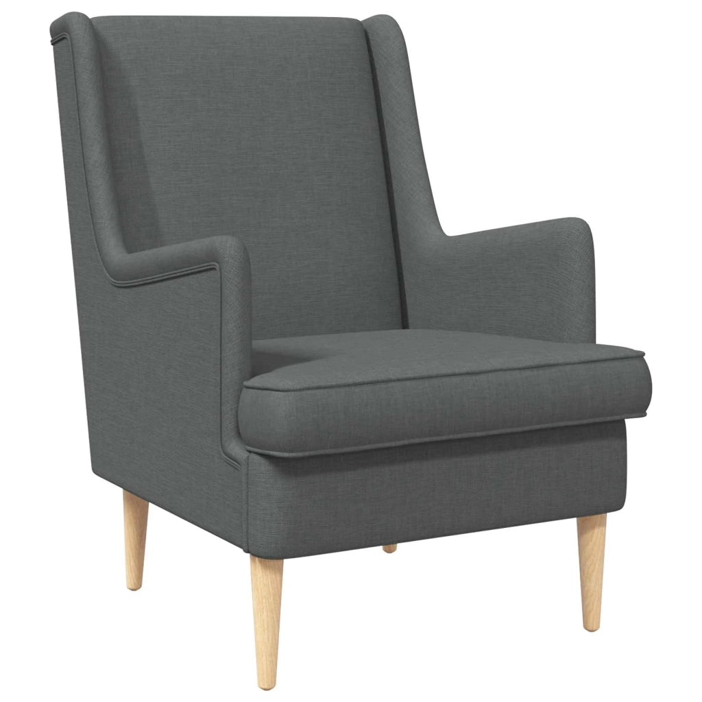Poltrona-Divano Sedia-Poltroncina Grigio Scuro Tessuto 518720