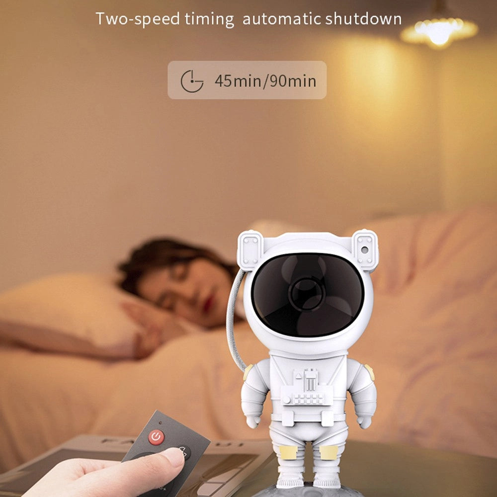 Trade Shop - Proiettore Di Stelle E Galassie Astronauta Luce Notturna Con Effetti Planisfero -