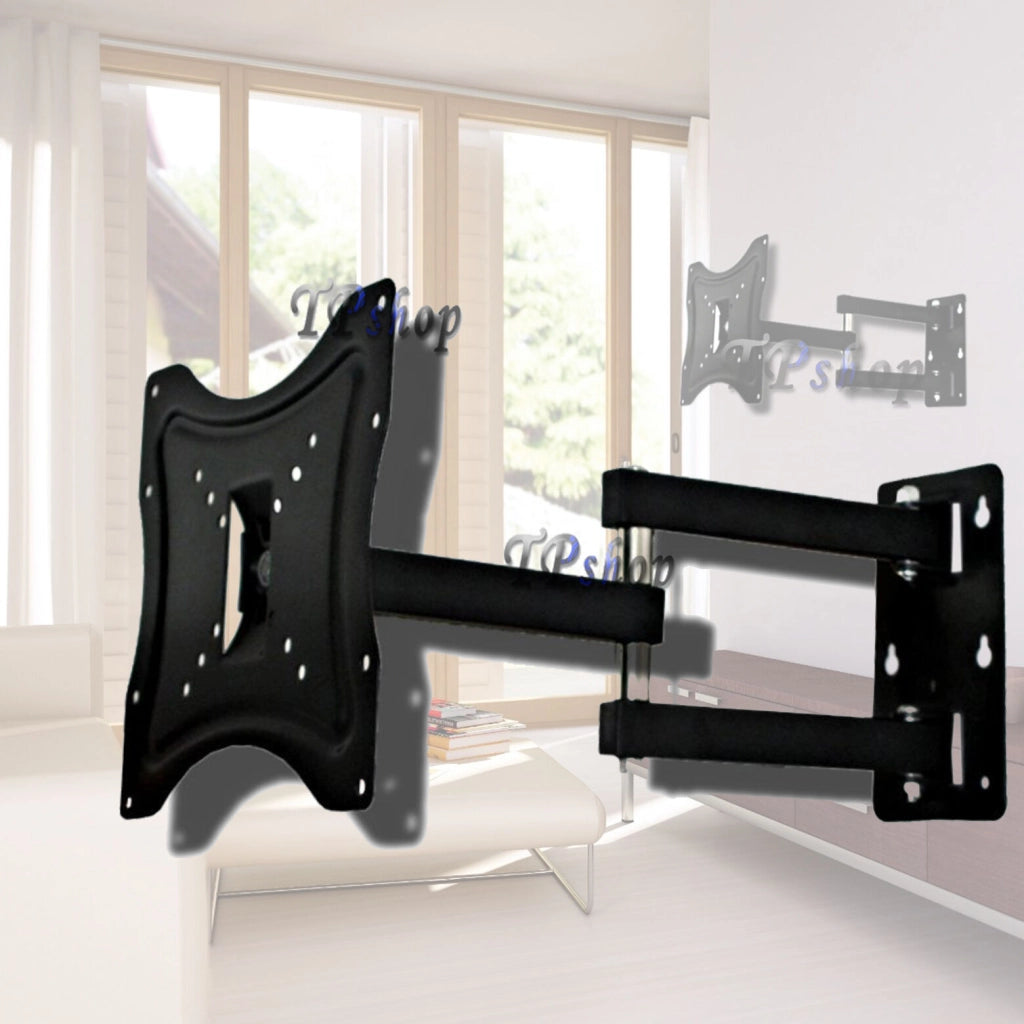 SUPPORTO BRACCIO STAFFA A MURO A PARETE 14" A 42" POLLICI PER  TV LCD PLASMA