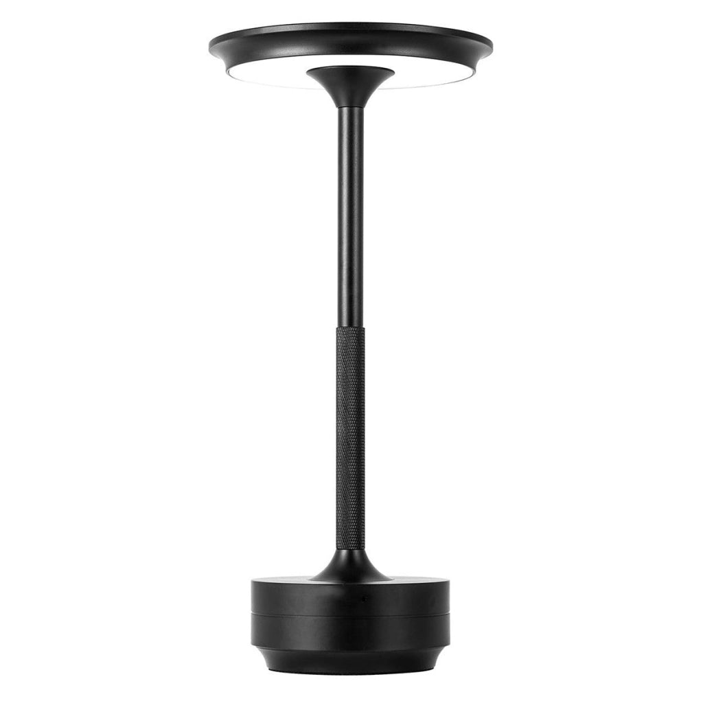 Lampada da Tavolo LED Ricaricabile Touch Dimmerabile – Nero o Dorato Color: Nero