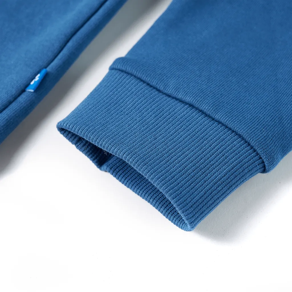 Felpa con Cappuccio e Cerniera per Bambini Blu 128 13402