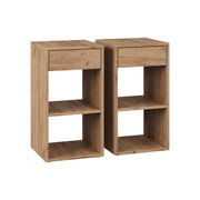 Vicco Comodino Quercia dorata Set di 2