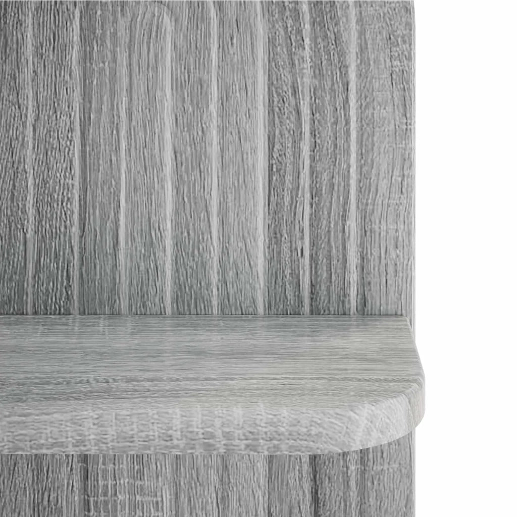 Scaffale da parete 2 pz Sonoma grigio 23 x 13,5 x 37,5 cm 8014929