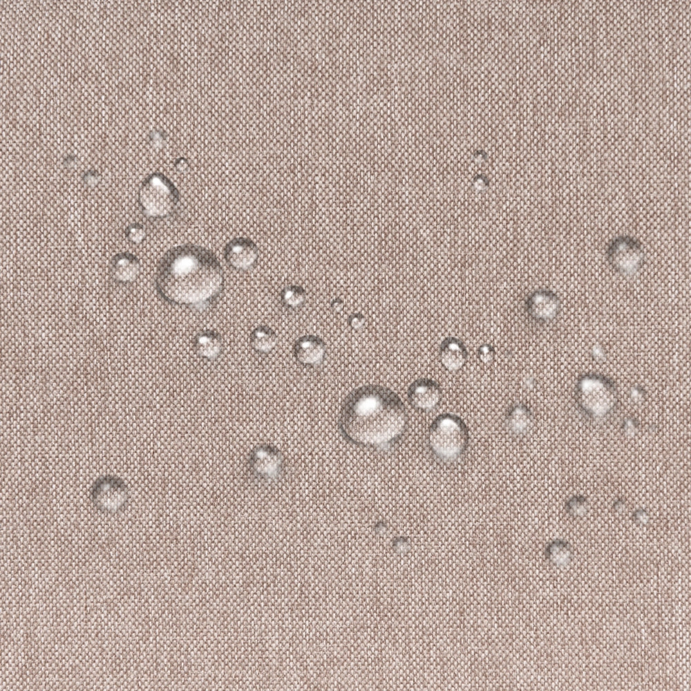 Divano angolare sinistro da esterno beige Poliestere Rivestito 3 Posti Divano da giardino Resistente all'acqua UV Design Moderno
