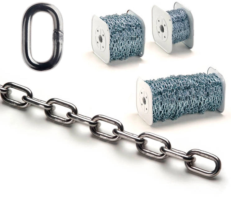 CATENA GENOVESE SU BOBINA n°32 (12 mm) - PxH 475x205 - bobina 10 mt - CATENIFICIO RIGAMONTI