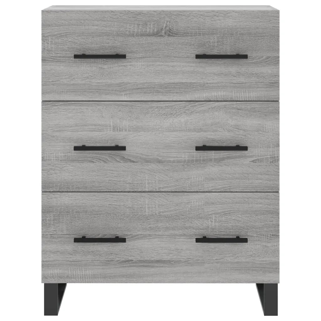 Credenza-Buffet-Armadio da cucina Grigio Sonoma 69,5x34x90 cm in Legno Multistrato 276734