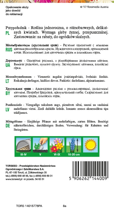 Pomerania - Miscela di Mesembryanthemum criniflorum 1g
