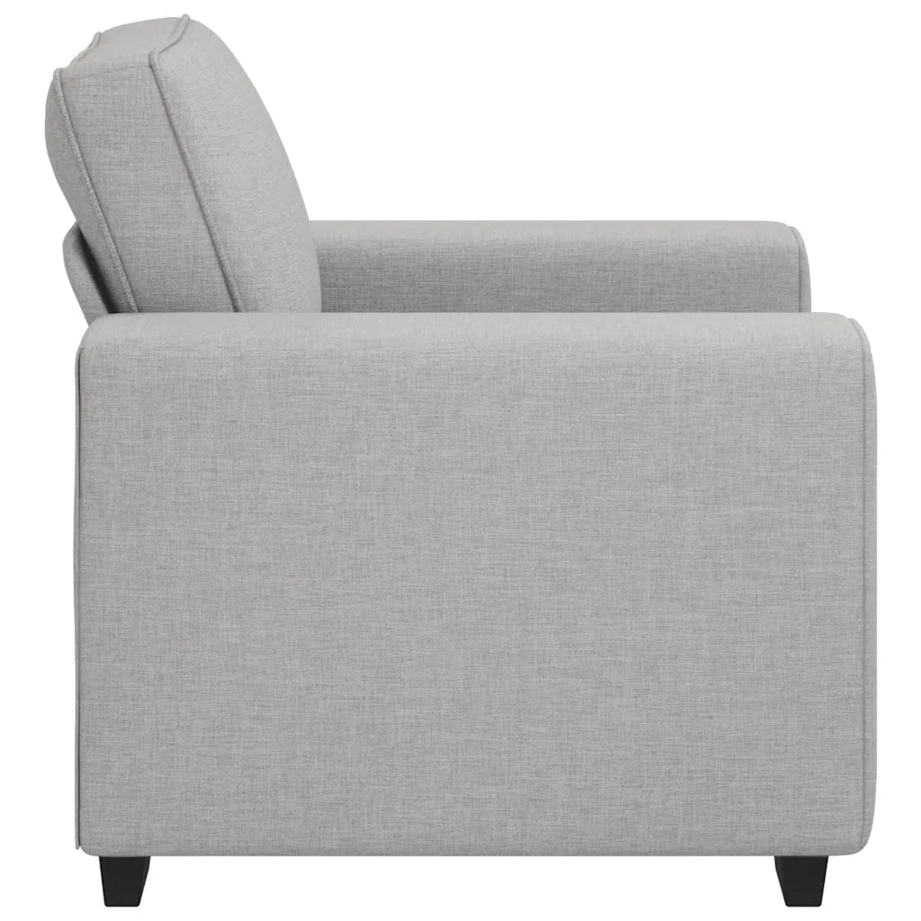 Divano Sedia-Poltrona-Sofa Relax Grigio Nuvola 55 cm in Tessuto 678279