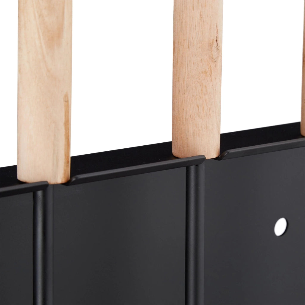 Set di 4 attrezzi per camino in acciaio con accessori: pala spazzola supporto attizzatoio nero 13_0002443