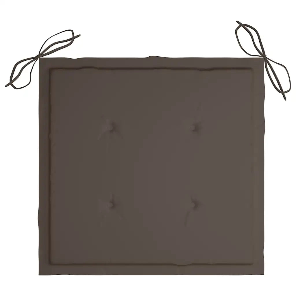 Sedie da Giardino Pieghevoli con Cuscini 6 pz Massello di Teak 3072758