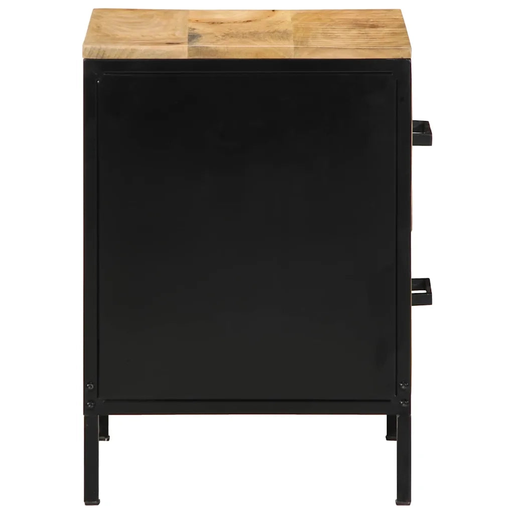 Armadio da Notte con cassetto Marrone e Nero 40 x 35 x 50 cm 4019637