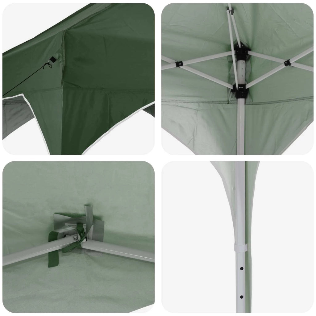 Tenda per feste a pop-up 290 x 290 x 245 cm Verde 42019849