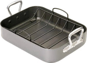 Griglia profonda con ripiano - Teflon Xtra antiscivolo - 40 x 28 cm - Grigio