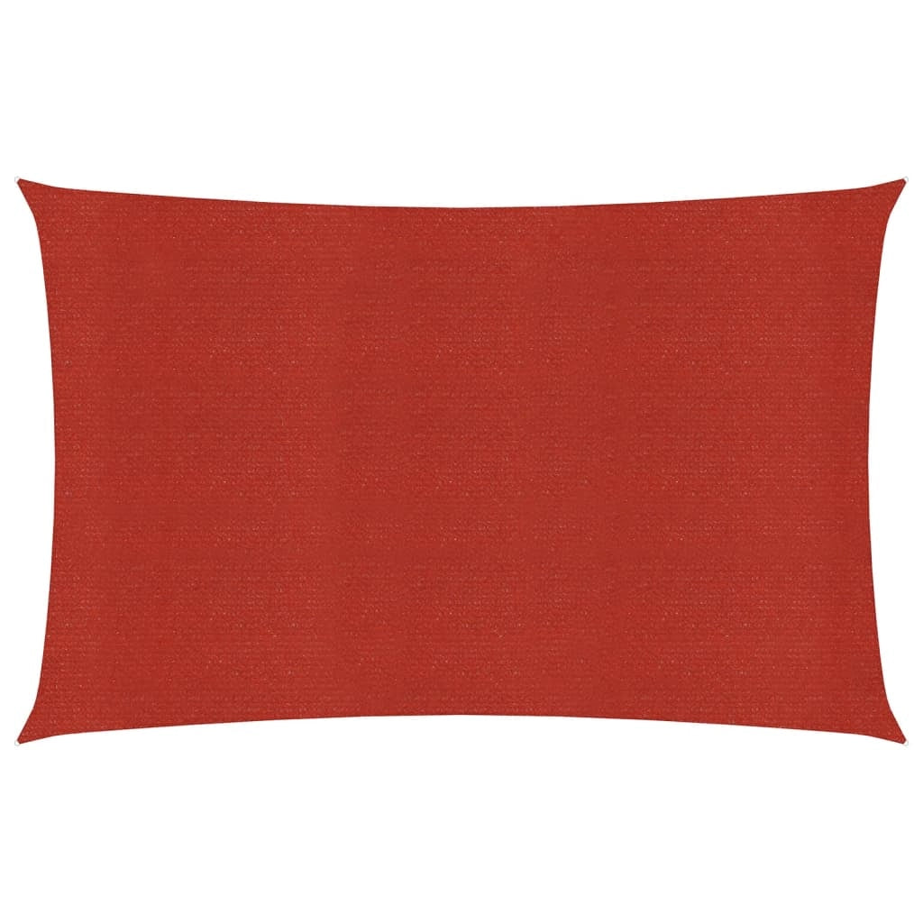 Vela ombreggiante/ombrellone 160 g/m² rosso 2 x 5 m HDPE 02_0009258