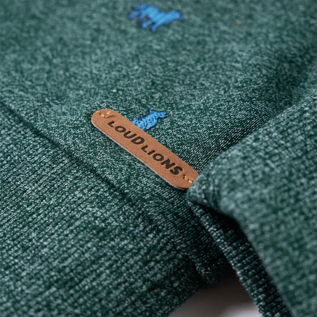 Felpa da Bambino Verde Scuro Mélange 128 12972