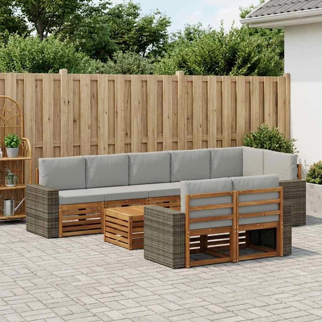 Set divani Legno di Acacia Massello 3384547