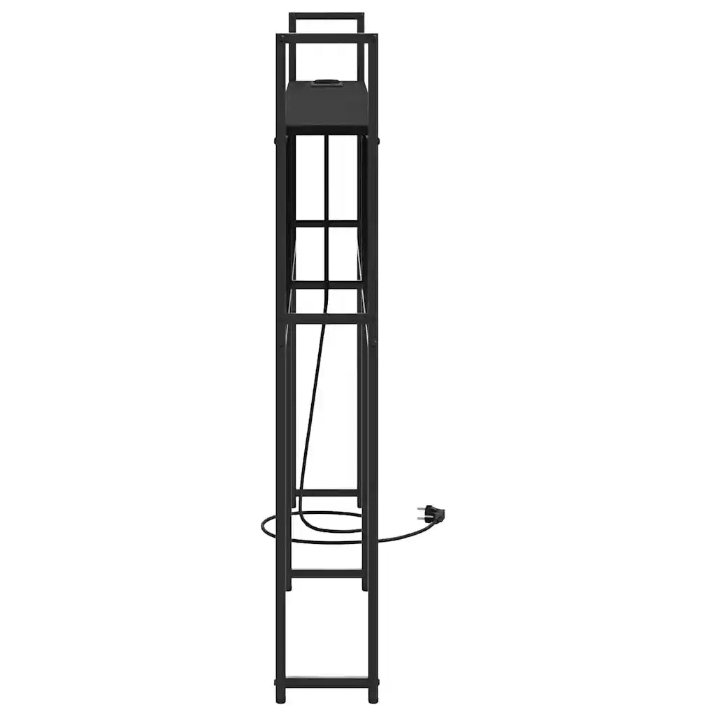 Testiera con Stazione di Carica e Storage Rovere nero 859800
