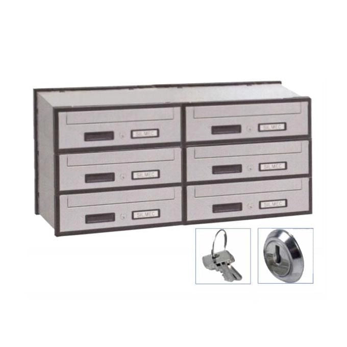 Silmec Casellario Oriz 6P Acc Silver 6B2-501