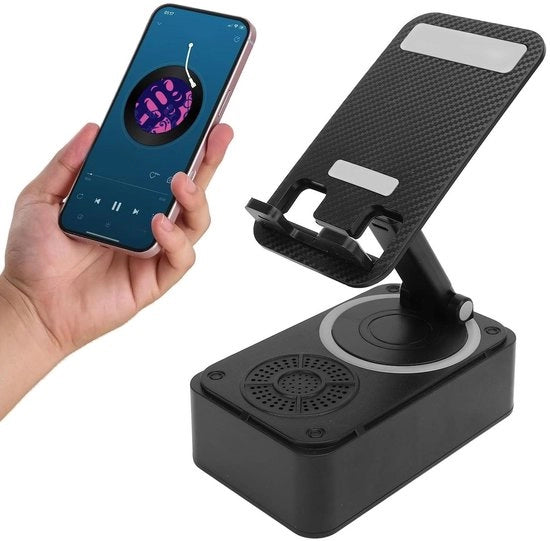 Altoparlante Bluetooth da Tavolo - 360 Gradi Rotativo - Connettività Senza Fili - Alta Definizione Surround Sound - Adatto per l'Uso in Casa...