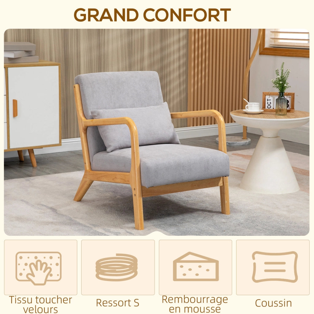 Poltrona Relax Massaggiante ¨C Zephmum ¨C Grigio Velluto 140x