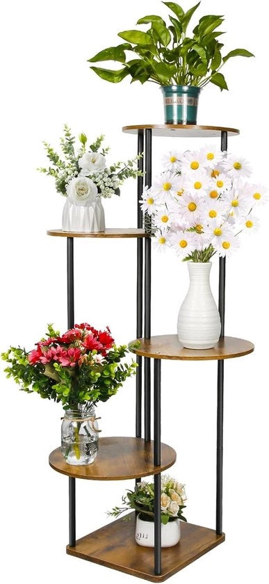Standardeggiante a fiori in legno 5 strati - Per interni, giardino, balcone e soggiorno