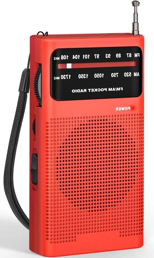 Radio a Batteria Portatile FM/AM con Eccellente Ricezione e Qualità Audio - Ideale per Viaggi e Campeggio