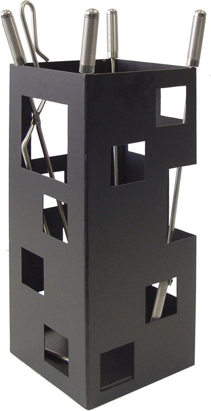 Accessorio per camino rettangolare - acciaio inossidabile - 50 x 20 x 20 cm