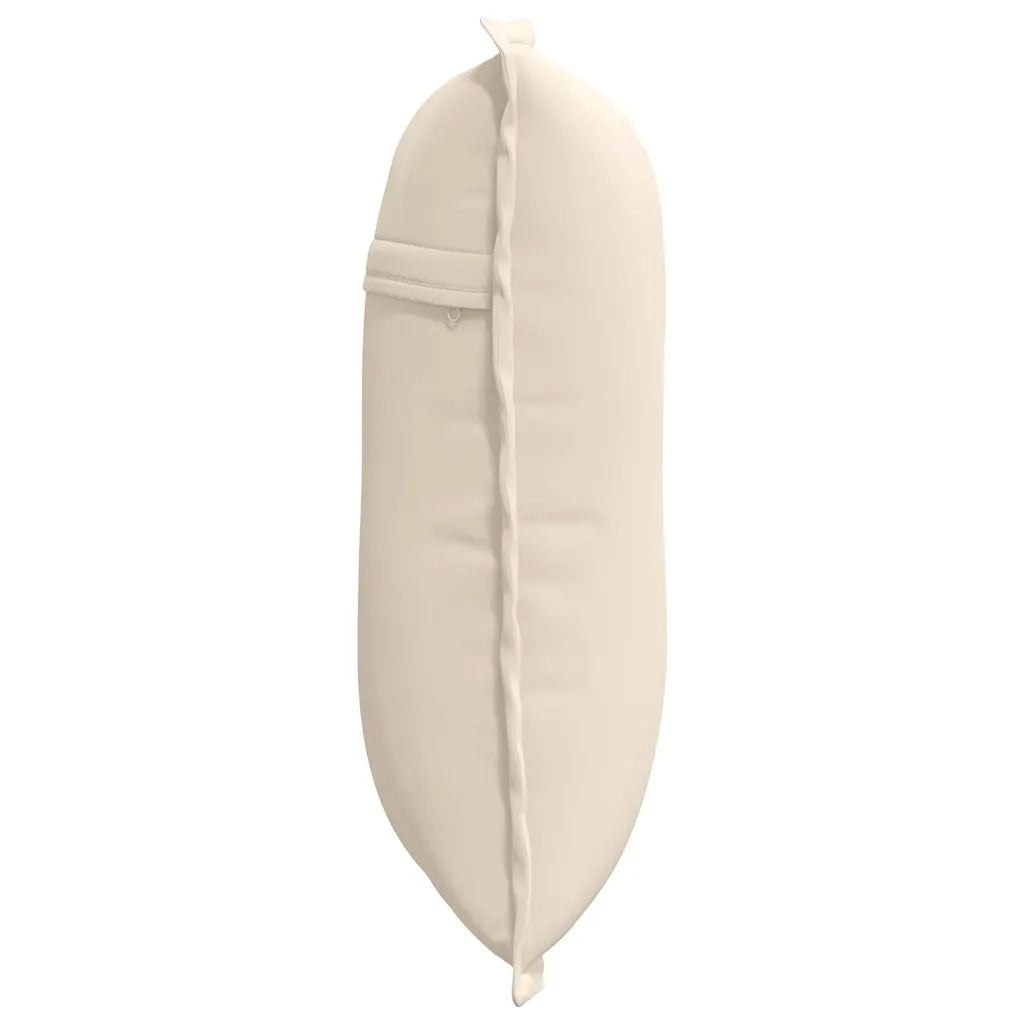 Cuscino per Schiena Beige 50 x 45 cm Tessuto in Microfibra