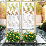 FILOTTO - Separè - Paravento modulabile - 70x190cm - in Legno e PVC Colore: bianco