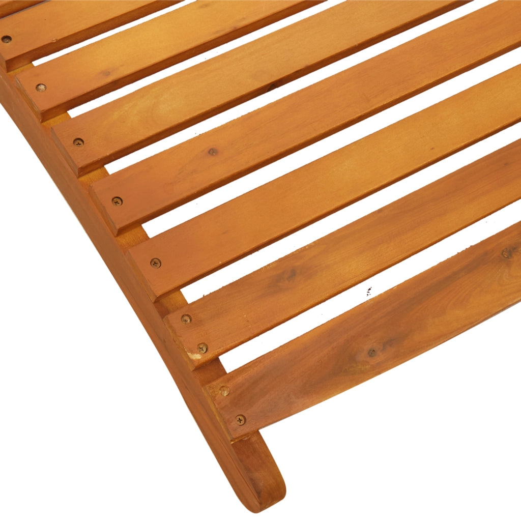 Lettini prendisole 2 pz in Legno Massello di Acacia