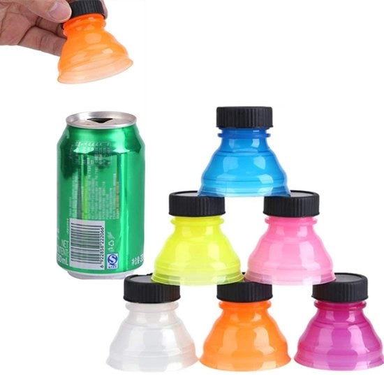 Set di coperture per bottiglie in plastica riciclabile 6 pz - Antistatico - Flessa - Impermeabile - Resistente all'urto - Protezione per bevande