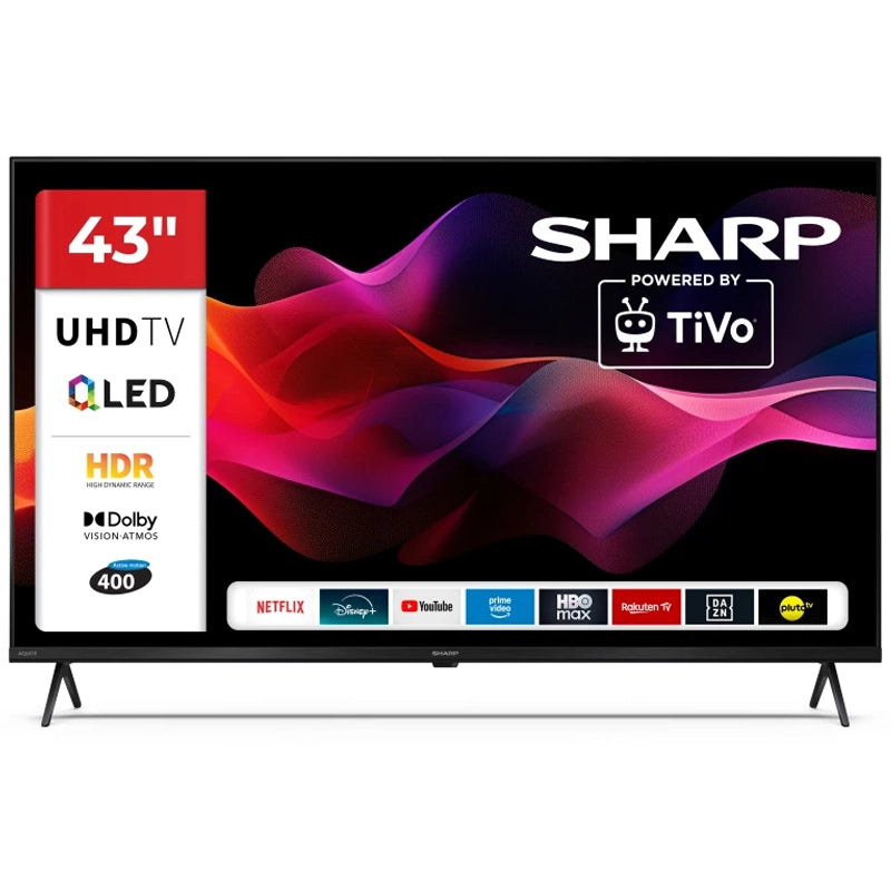 SHARP 43HM5245E - 43" SMART TV QLED 4K - TIVO OS - FRAMELESS - HDR - AUDIO HARMAN KARDON - IT -